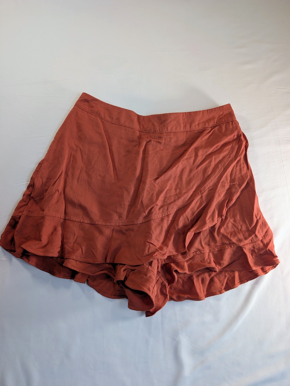 Altar'd State Ruffle Skort - Burnt Orange